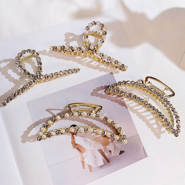 barrettes hairpin south korea east gate large catch clip girl net red back of head temperament elegant shark hair ornament, Golden;silver
barrettes hairpin south korea east gate large catch clip girl net red back of head temperament elegant shark hair ornament, Golden;silver