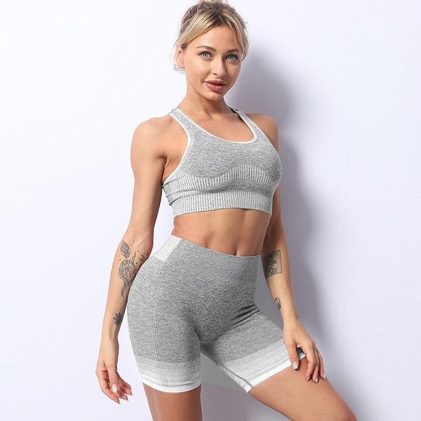 yoga outfit sport set women seamless 2 piece high waist sports bra biker shorts tights workout clothes gym clothing activewear
yoga outfit sport set women seamless 2 piece high waist sports bra biker shorts tights workout clothes gym clothing activewear