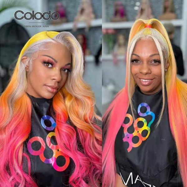 lace wigs colodo amazing yellow rainbow color front human hair pre plucked brazilian remy transparent for women, Black;brown
lace wigs colodo amazing yellow rainbow color front human hair pre plucked brazilian remy transparent for women, Black;brown
