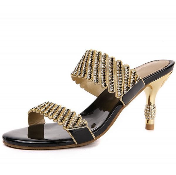 women sandals ladies summer slippers shoes thin high heels fashion rhinestone new big size d0060 z5ir, Black
women sandals ladies summer slippers shoes thin high heels fashion rhinestone new big size d0060 z5ir, Black