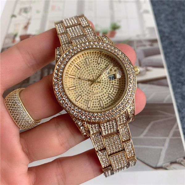 22r brand luxury watch casual men's women watches fashion dress datejust stainless steel strap quartz movement automatic calendar foldi, Slivery;brown
22r brand luxury watch casual men's women watches fashion dress datejust stainless steel strap quartz movement automatic calendar foldi, Slivery;brown