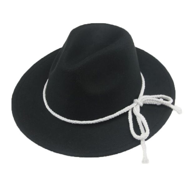 wide brim hats fedora hat women solid rope band white black felted panama outdoor casual formal wedding men sombreros de mujer, Blue;gray
wide brim hats fedora hat women solid rope band white black felted panama outdoor casual formal wedding men sombreros de mujer, Blue;gray
