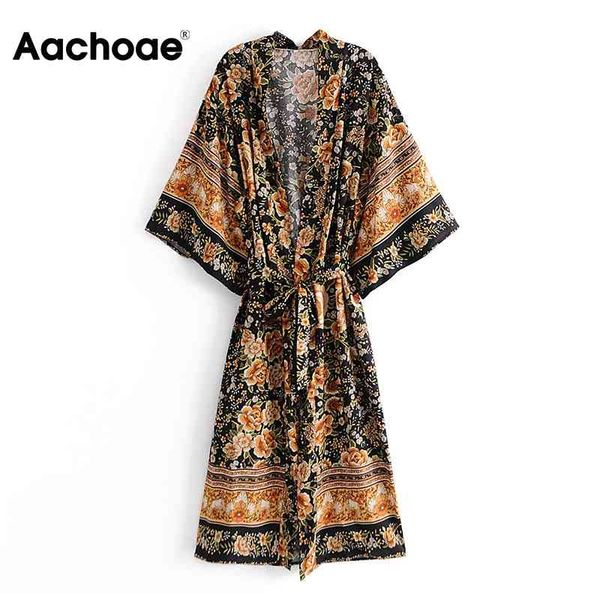 bohemian floral print long kimono women batwing sleeve beach dresses summer v neck sashes dress robe vestidos 210413, Black;gray
bohemian floral print long kimono women batwing sleeve beach dresses summer v neck sashes dress robe vestidos 210413, Black;gray