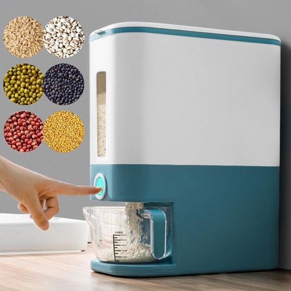 large capacity rice dispenser container grain storage bin box sealed with lid for flour service bottles & jars
large capacity rice dispenser container grain storage bin box sealed with lid for flour service bottles & jars