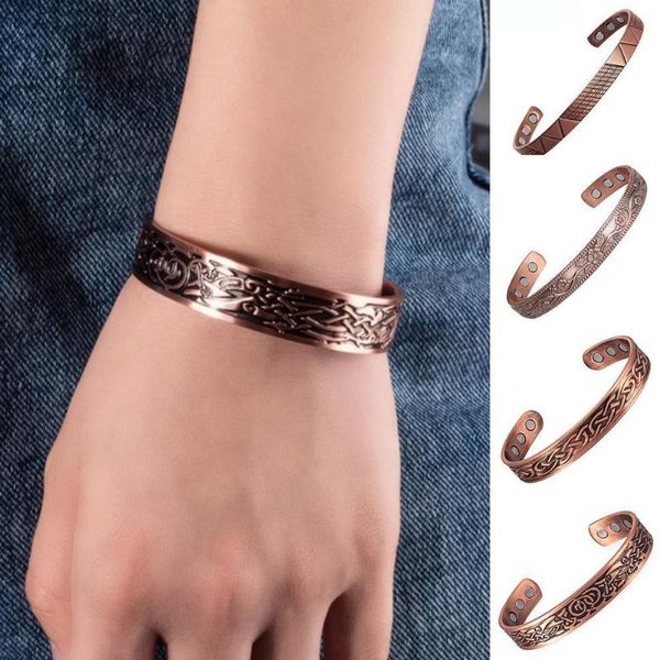 bangle red copper magnet bracelet for women energy carving cuff male vintage adjust bangles therapy magnetic jewelry, Black
bangle red copper magnet bracelet for women energy carving cuff male vintage adjust bangles therapy magnetic jewelry, Black