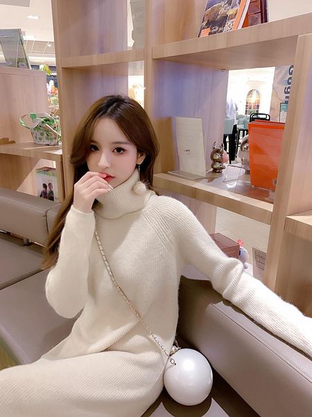 full sleeve women dress winter knitting loose solid turtleneck dresses gray apricot 8779 casual, Black;gray
full sleeve women dress winter knitting loose solid turtleneck dresses gray apricot 8779 casual, Black;gray