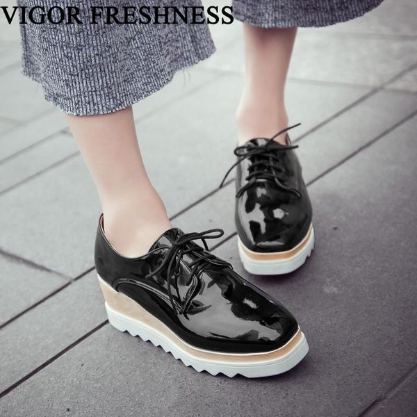 dress shoes vigor freshness spring women 6cm heels pumps platform woman wedges brogue ladies casual autumn my179, Black
dress shoes vigor freshness spring women 6cm heels pumps platform woman wedges brogue ladies casual autumn my179, Black