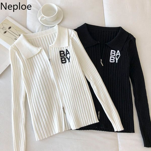 neploe zipper woman sweaters korean letter embroidery knitted cardigan coat pull femme slim fit long sleeve sueter mujer 4h071 210422, White
neploe zipper woman sweaters korean letter embroidery knitted cardigan coat pull femme slim fit long sleeve sueter mujer 4h071 210422, White