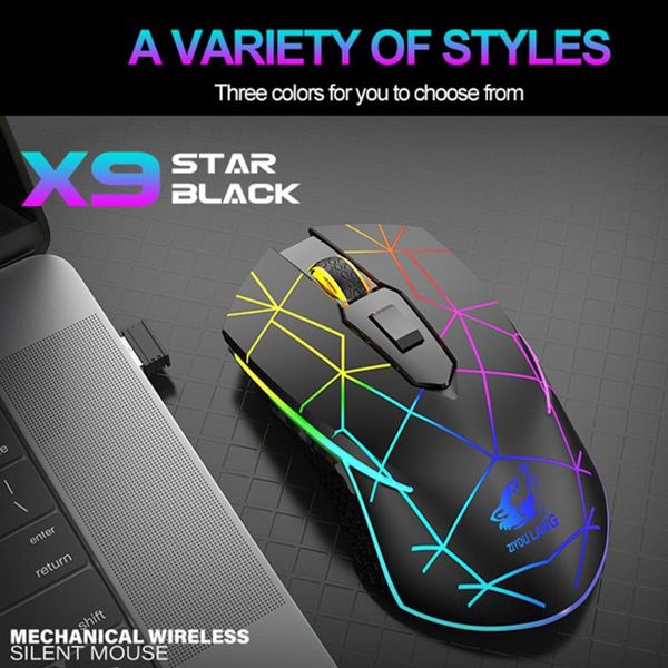 luminous gaming mouse usb wireless mice rechargeable 2400 dpi silent mechanical game for gamer computer laptop
luminous gaming mouse usb wireless mice rechargeable 2400 dpi silent mechanical game for gamer computer laptop