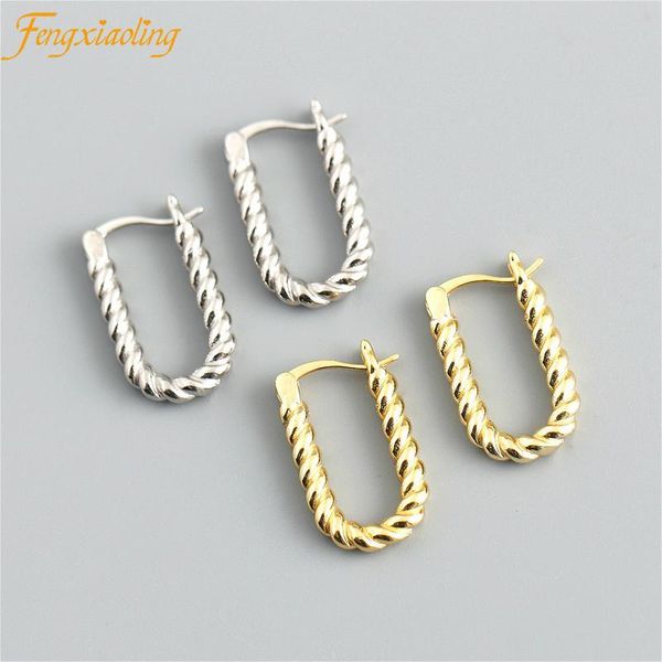 hoop & huggie genuine 100% 925 sterling silver twist earrings for women european american style golden jewelry, Golden;silver
hoop & huggie genuine 100% 925 sterling silver twist earrings for women european american style golden jewelry, Golden;silver