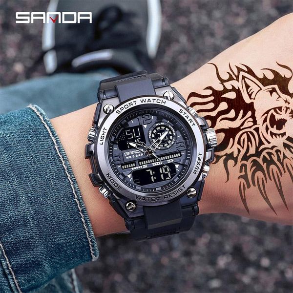 style men sports watches big dial sport for luxury led digital military waterproof relogio masculino wristwatches, Slivery;brown
style men sports watches big dial sport for luxury led digital military waterproof relogio masculino wristwatches, Slivery;brown