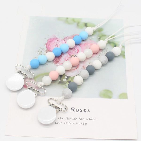 pacifiers# silicone beads born baby nipple teether holder chain classic metal pacifier clips for chew toys accesories
pacifiers# silicone beads born baby nipple teether holder chain classic metal pacifier clips for chew toys accesories