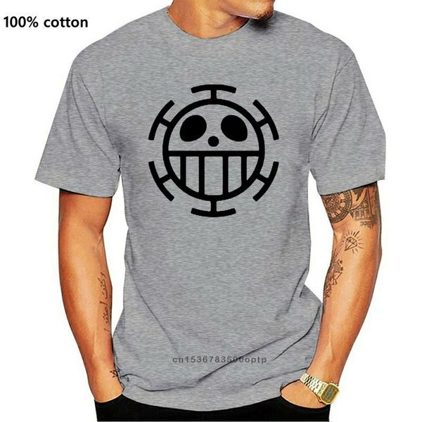 men's t-shirts one piece pirate logo t shirt, White;black
