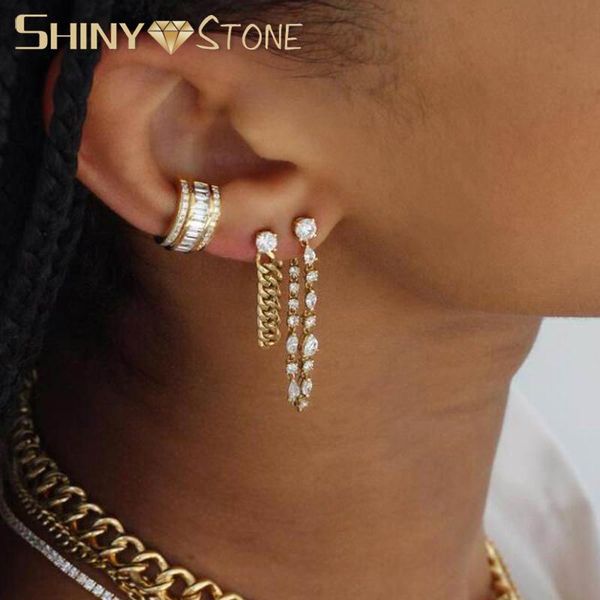 dangle & chandelier fashion cubic zircon link chain earrings for women gold silver color multi piercing cz tennis double sided earring
dangle & chandelier fashion cubic zircon link chain earrings for women gold silver color multi piercing cz tennis double sided earring