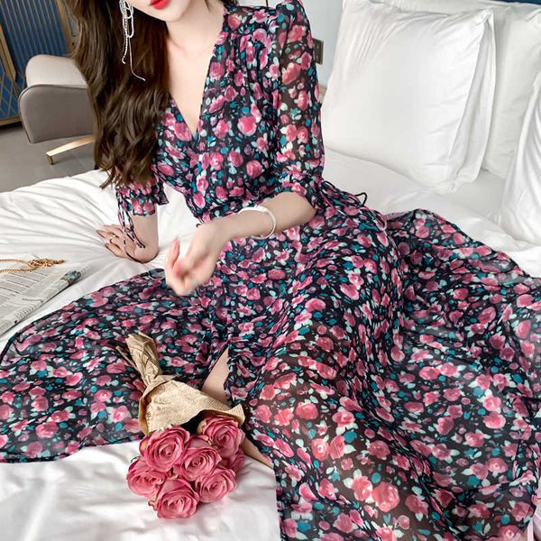 summer retro french purple floral dress office lady chiffon polyester short knee-length regular sheath 210603, Black;gray
summer retro french purple floral dress office lady chiffon polyester short knee-length regular sheath 210603, Black;gray