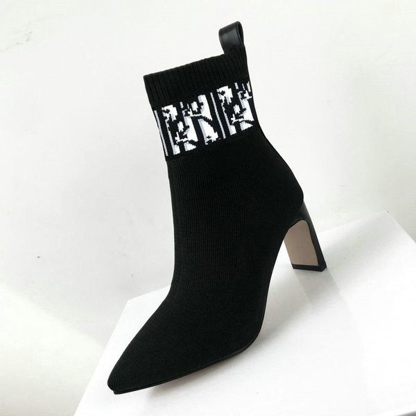 boots brand design knitting ankle socks women summer fashion pointed toe leopard embroider party shoes dtop, Black
boots brand design knitting ankle socks women summer fashion pointed toe leopard embroider party shoes dtop, Black