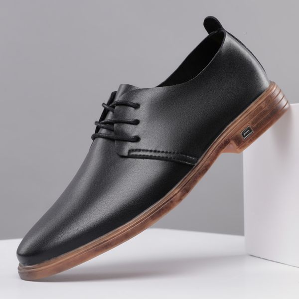 dress shoes business oxfords genuine leather men rubber formal lace up male luxury office wedding flats mocassin homme, Black
dress shoes business oxfords genuine leather men rubber formal lace up male luxury office wedding flats mocassin homme, Black