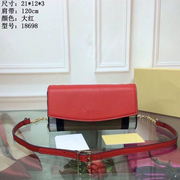 classic chain bag messenger purse women shoulder bags patchwork color tartan hasp grain genuine leather interior zipper letter 18698
classic chain bag messenger purse women shoulder bags patchwork color tartan hasp grain genuine leather interior zipper letter 18698