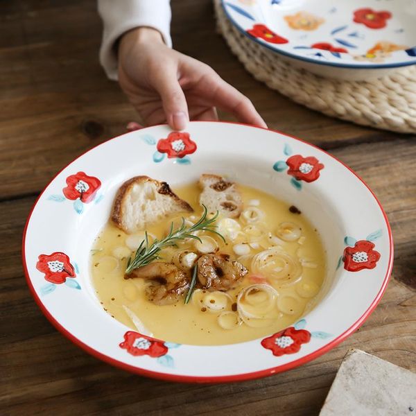 dishes & plates japanese-style ceramic straw hat plate kitchen accessories large soup pasta western cuisine steak vegetable salad
dishes & plates japanese-style ceramic straw hat plate kitchen accessories large soup pasta western cuisine steak vegetable salad