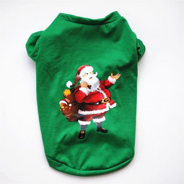 dog apparel factory direct christmas green color santa claus pet clothing clothes cotton t-shirt
dog apparel factory direct christmas green color santa claus pet clothing clothes cotton t-shirt