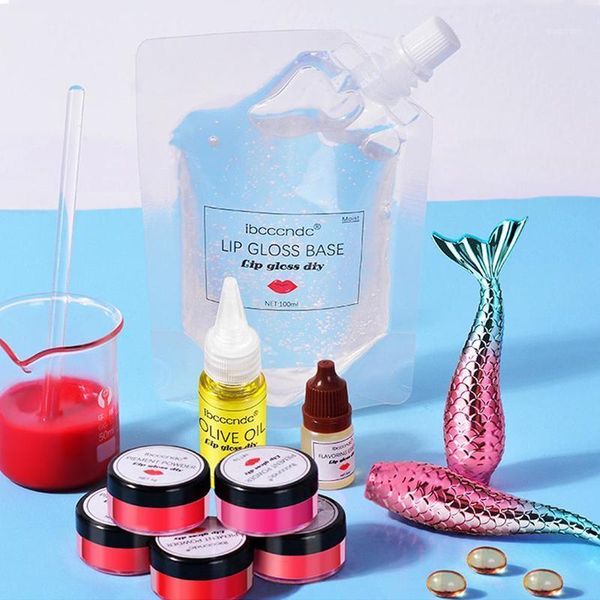 moisturizing diy lip gloss material kit base gel pigment powder olive oil flavor essence handmade makeup1
moisturizing diy lip gloss material kit base gel pigment powder olive oil flavor essence handmade makeup1