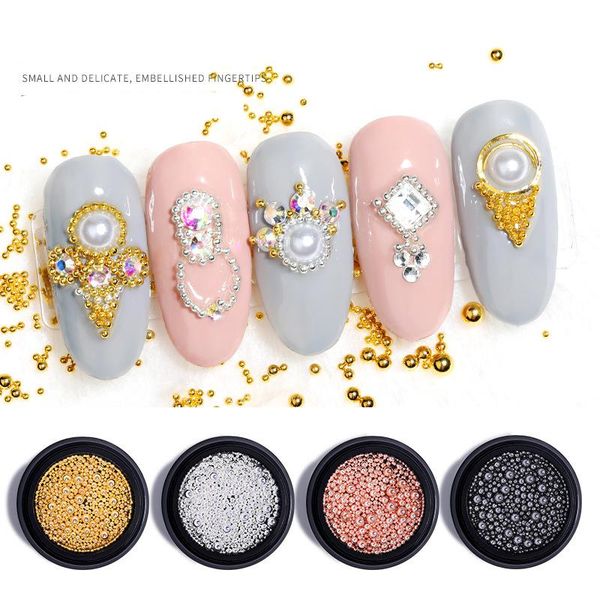 nail art decorations 1 box of multi-specification mixed steel ball rose gold decoration accessories diy, Silver;gold
nail art decorations 1 box of multi-specification mixed steel ball rose gold decoration accessories diy, Silver;gold