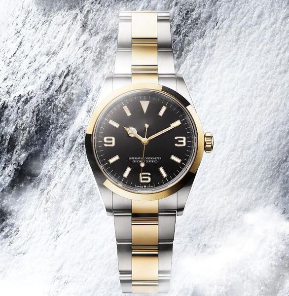 2021 blue lume two tone explorer men watch automatic 36mm smooth bezel black dial flod clasp sapphire glass 124273 mens wristwatches, Slivery;brown
2021 blue lume two tone explorer men watch automatic 36mm smooth bezel black dial flod clasp sapphire glass 124273 mens wristwatches, Slivery;brown