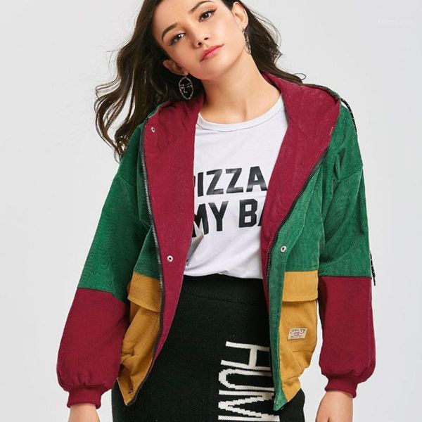 women's jackets women coats corduroy patchwork sweatshirt loose hoodies drawstring hooded windbreaker autumn warm baseball-uniform, Black;brown
women's jackets women coats corduroy patchwork sweatshirt loose hoodies drawstring hooded windbreaker autumn warm baseball-uniform, Black;brown