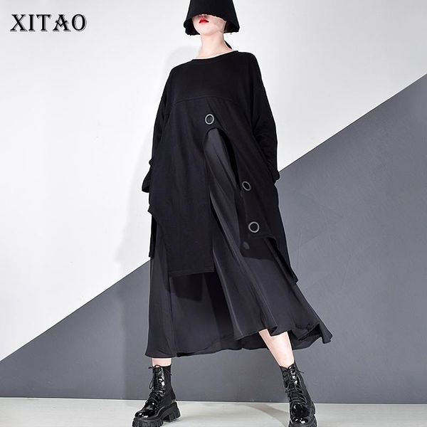 draped casual dress women patchwork sequins winter tide fashion style o neck collar long sleeve personality zp2949 dresses, Black;gray
draped casual dress women patchwork sequins winter tide fashion style o neck collar long sleeve personality zp2949 dresses, Black;gray
