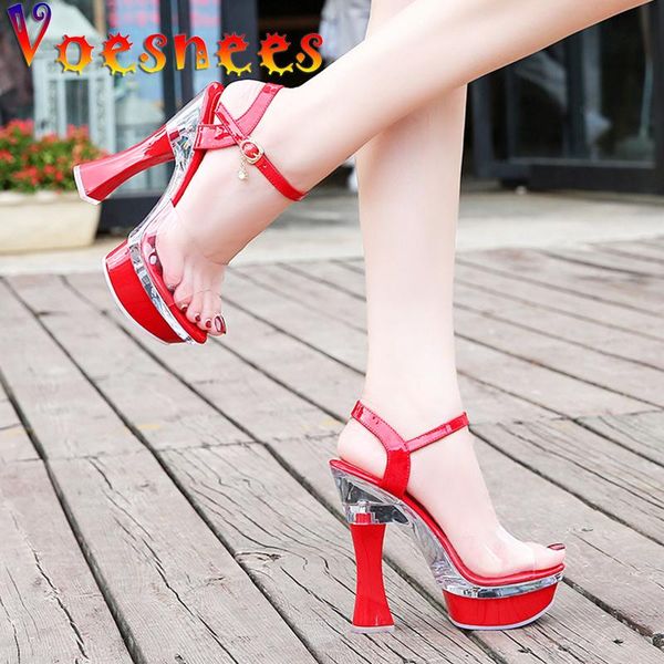 sandals big size nightclub chain women shoe buckle strap pole dances square platform high heel walk show peep toe car model, Black
sandals big size nightclub chain women shoe buckle strap pole dances square platform high heel walk show peep toe car model, Black
