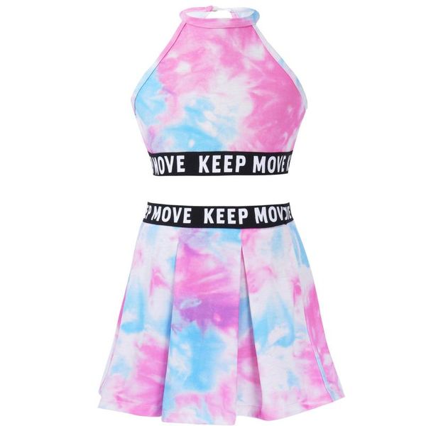 clothing sets kids girls tie dye print sport suit halter neck sleeveless crop vest and pleated skirt set for gym tennis dance workout, White
clothing sets kids girls tie dye print sport suit halter neck sleeveless crop vest and pleated skirt set for gym tennis dance workout, White