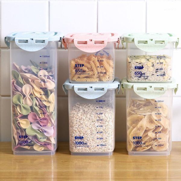 sealed kitchen storage boxes transparent jar grains beans organizer containers refrigerator bottles & jars
sealed kitchen storage boxes transparent jar grains beans organizer containers refrigerator bottles & jars