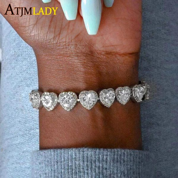 hiphop bling 5a cubic zirconia iced out women men rapper halo cz cluster heart shaped tennis chain bracelet wrist jewelry, Black
hiphop bling 5a cubic zirconia iced out women men rapper halo cz cluster heart shaped tennis chain bracelet wrist jewelry, Black