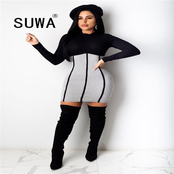 color block striped print slim fit trendy party women long sleeve high waist skinny mini autumn female package hip bandage dress 210525, Black;gray
color block striped print slim fit trendy party women long sleeve high waist skinny mini autumn female package hip bandage dress 210525, Black;gray