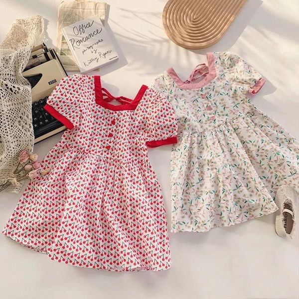 summer girls sweet dress children chiffon square neck floral princess little girl baby short-sleeved girl's dresses, Red;yellow
summer girls sweet dress children chiffon square neck floral princess little girl baby short-sleeved girl's dresses, Red;yellow