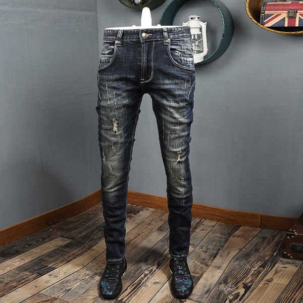 autumn ly fashion vintage men jeans retro black blue ripped denim trousers streetwear hip hop biker pants homme ip81
autumn ly fashion vintage men jeans retro black blue ripped denim trousers streetwear hip hop biker pants homme ip81