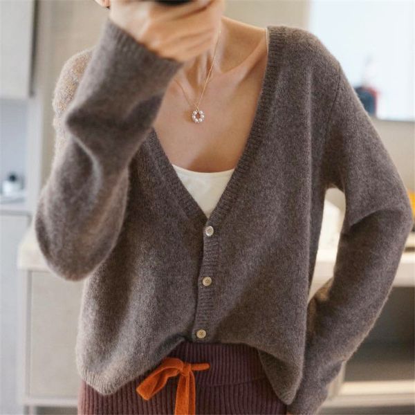 women's sweaters spring wool cardigan women's knitted shirt big v loose cashmere short fine all-match korean style wmvc, White;black
women's sweaters spring wool cardigan women's knitted shirt big v loose cashmere short fine all-match korean style wmvc, White;black