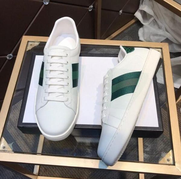 designer summer men women casual shoes classic white stripe shoe canvas splicing sneakers animal embroidery trainers size 35-46 with box, Black
designer summer men women casual shoes classic white stripe shoe canvas splicing sneakers animal embroidery trainers size 35-46 with box, Black