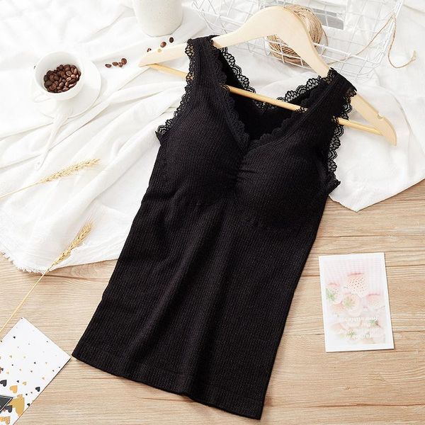 camisoles & tanks women 2021 autumn winter fashion thicken warm underwear female tight stretch ladies lace v-neck sleeveless e277, Black;white
camisoles & tanks women 2021 autumn winter fashion thicken warm underwear female tight stretch ladies lace v-neck sleeveless e277, Black;white
