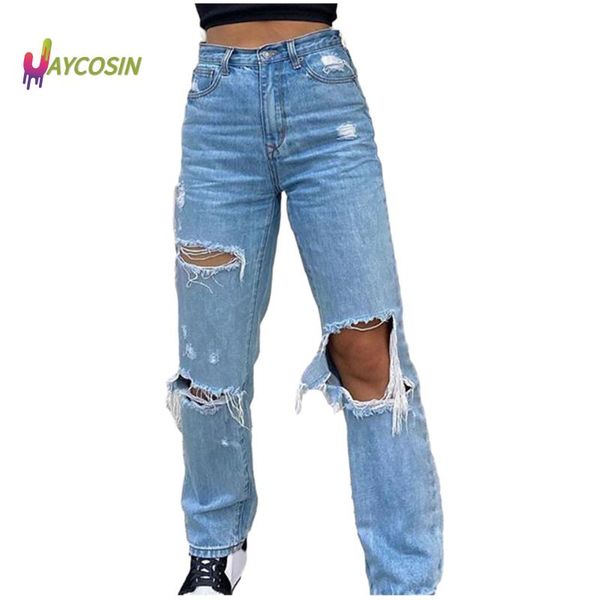 women's jeans women button high waist trousers loose denim pants pocket elastic hole ladies ripped stretch, Blue
women's jeans women button high waist trousers loose denim pants pocket elastic hole ladies ripped stretch, Blue