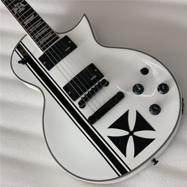 electric guitar kill switch buckethead style guitar, 24 frets, alpine white guitarra high quality
electric guitar kill switch buckethead style guitar, 24 frets, alpine white guitarra high quality