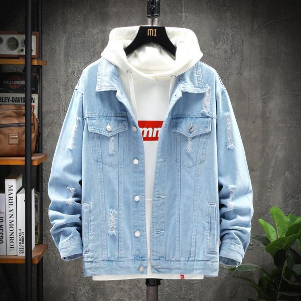 men's jackets fashion solid color denim jacket loose hole business casual cowboy coat youth high-quality streetwear 2021 autumn, Black;brown
men's jackets fashion solid color denim jacket loose hole business casual cowboy coat youth high-quality streetwear 2021 autumn, Black;brown