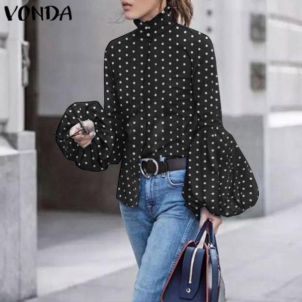 casual lapel long sleeve elegant shirts vonda 2021 women vintage polka dot printed blouses tunic blusas s-5xl women's &, White
casual lapel long sleeve elegant shirts vonda 2021 women vintage polka dot printed blouses tunic blusas s-5xl women's &, White