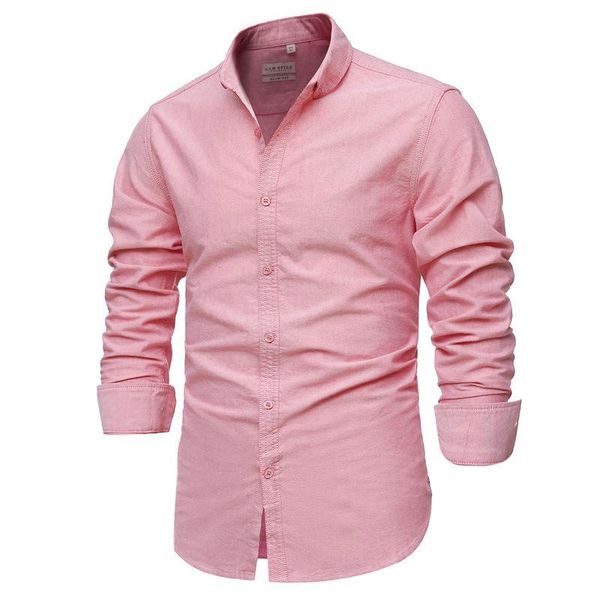 spring 2021 solid cotton oxford shirt quality business casual men's shirts, White;black
spring 2021 solid cotton oxford shirt quality business casual men's shirts, White;black