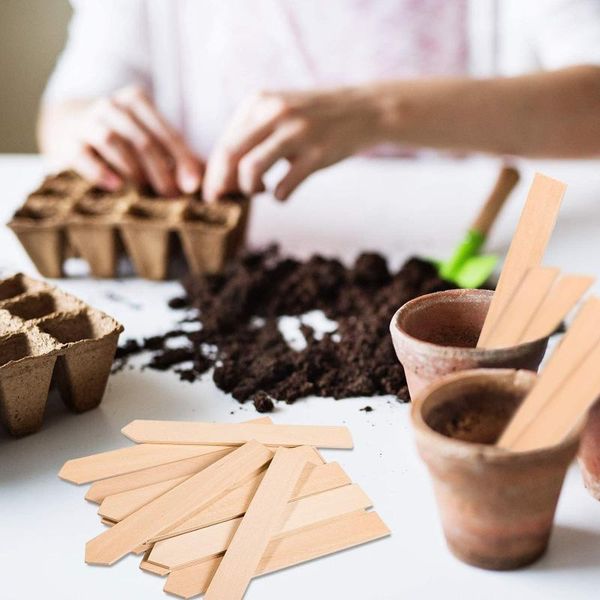 40# wood plant tags with marker pen gardening garden decoration sign card mark growth accessories nursery tools planters & pots
40# wood plant tags with marker pen gardening garden decoration sign card mark growth accessories nursery tools planters & pots