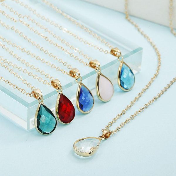pendant necklaces natural birthstone water drop necklace for women girl quartz crystal diy charm imitation zircon jewelry, Silver
pendant necklaces natural birthstone water drop necklace for women girl quartz crystal diy charm imitation zircon jewelry, Silver