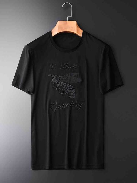 tee shirt shirt brand modal embroidered short sleeve t-shirt summer round collar fashion slim men's tees plus size m-4xl, White;black
tee shirt shirt brand modal embroidered short sleeve t-shirt summer round collar fashion slim men's tees plus size m-4xl, White;black