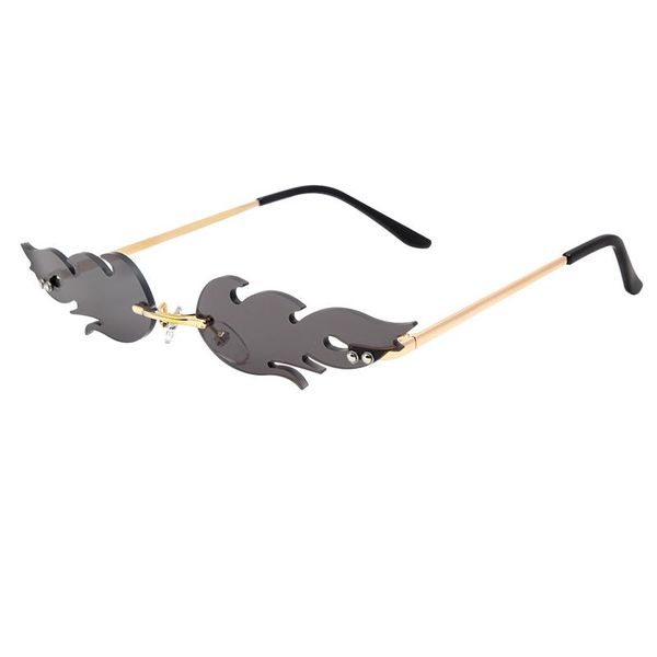 sunglasses nwe 2021ashion fire flame women men rimless wave sun glasses eyewear luxury trending narrow streetwear, White;black
sunglasses nwe 2021ashion fire flame women men rimless wave sun glasses eyewear luxury trending narrow streetwear, White;black