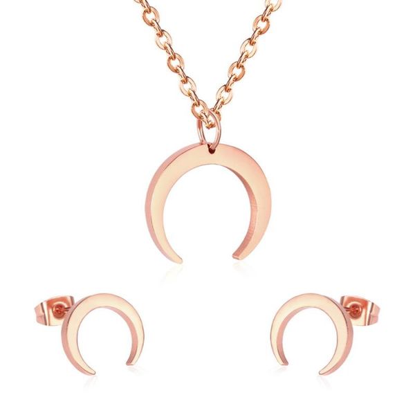 earrings & necklace luxukisskids gold moon dubai african wedding bridal jewelry set for women stainless steel earring jewellery sets, Silver
earrings & necklace luxukisskids gold moon dubai african wedding bridal jewelry set for women stainless steel earring jewellery sets, Silver