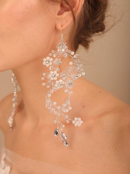 headpieces pearl crystal earring wedding hair accessories handamde ornaments for women party prom jewelry fashion bridal girls tiaras, Silver
headpieces pearl crystal earring wedding hair accessories handamde ornaments for women party prom jewelry fashion bridal girls tiaras, Silver